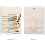 Kit de 12 pinceaux de maquillage professionnels beiges, taille : 22*29cm
