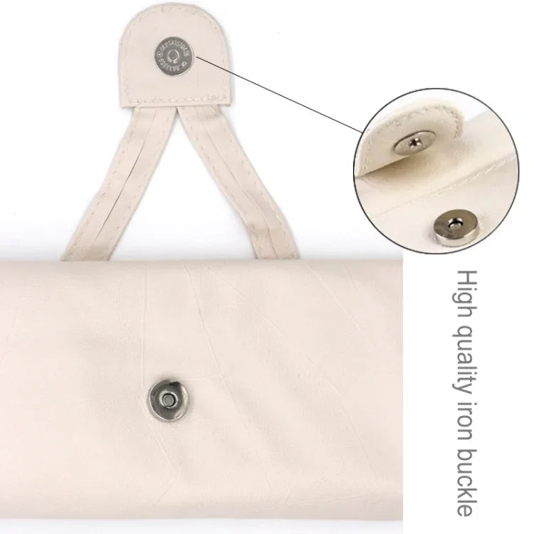 Kit de 18 pinceaux de maquillage professionnels de luxe beige, taille : 25*46cm
