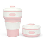 Tasse à café pliante portable en silicone 350 ml Tasse de voyage multifonction