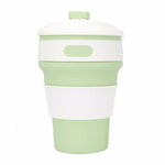 Tasse à café pliante portable en silicone 350 ml Tasse de voyage multifonction