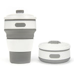 Tasse à café pliante portable en silicone 350 ml Tasse de voyage multifonction