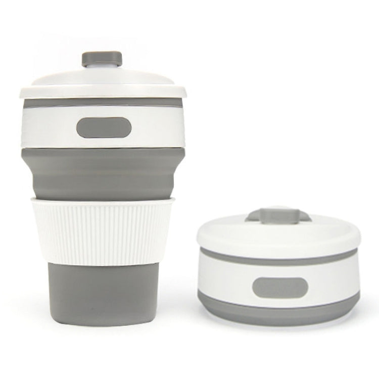 Tasse à café pliante portable en silicone 350 ml Tasse de voyage multifonction