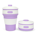 Tasse à café pliante portable en silicone 350 ml Tasse de voyage multifonction