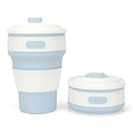 Tasse à café pliante portable en silicone 350 ml Tasse de voyage multifonction
