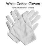 12 paires de gants de travail en pur coton, épaisseur moyenne, taille unique