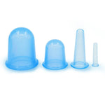 4 en 1 ventouses de massage corporel en silicone à vide pour soins de santé, couleur aléatoire, 4 en 1