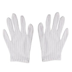 10 paires de gants en plastique antistatiques à rayures, taille : taille unique, gants en plastique
