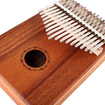 Kalimba simple en bois d'acacia à 17 tons