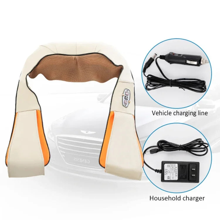 Appareil vibrant USB rechargeable, masseur de cou, épaules et dos avec pétrissage