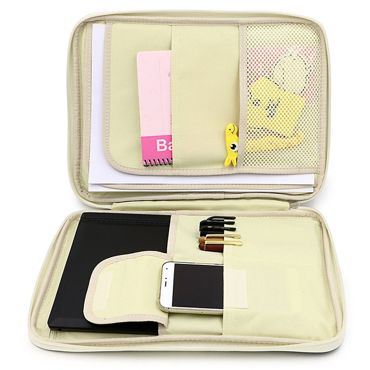 Fourniture de bureau Pochette à documents à fermeture éclair multifonctionnelle Sac de rangement A4