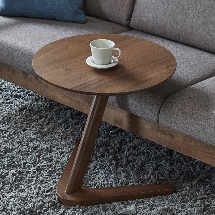ZH63379 Table d'appoint ronde créative multifonctionnelle en bois nordique pour petit appartement, HC5518A, HC5518B