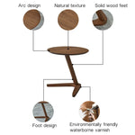 ZH63379 Table d'appoint ronde créative multifonctionnelle en bois nordique pour petit appartement, HC5518A, HC5518B