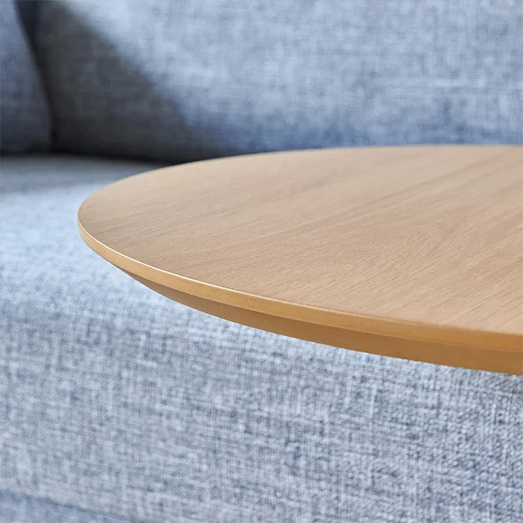 ZH63379 Table d'appoint ronde créative multifonctionnelle en bois nordique pour petit appartement, HC5518A, HC5518B