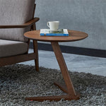 ZH63379 Table d'appoint ronde créative multifonctionnelle en bois nordique pour petit appartement, HC5518A, HC5518B