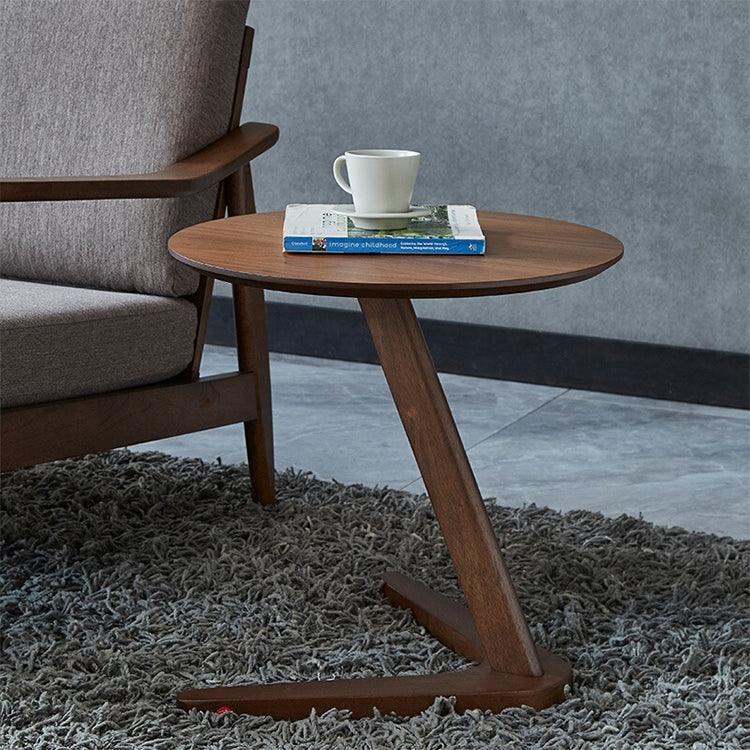 ZH63379 Table d'appoint ronde créative multifonctionnelle en bois nordique pour petit appartement, HC5518A, HC5518B