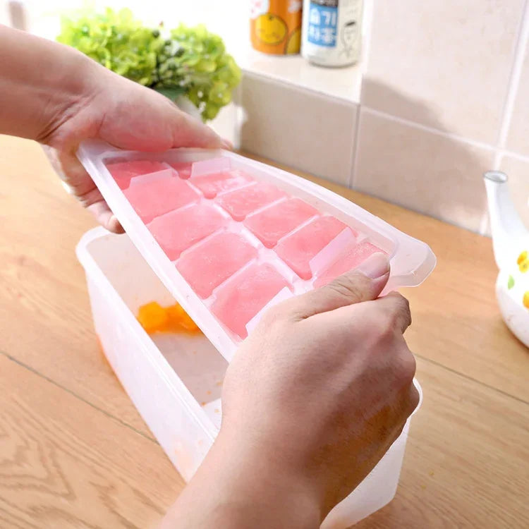 Petits bacs à glaçons carrés, moule multicouche avec couvercle, boîte de rangement des glaçons, 5 couches, 5 couches