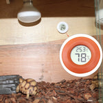 Thermomètre et hygromètre numérique rond pour terrarium avec affichage écran