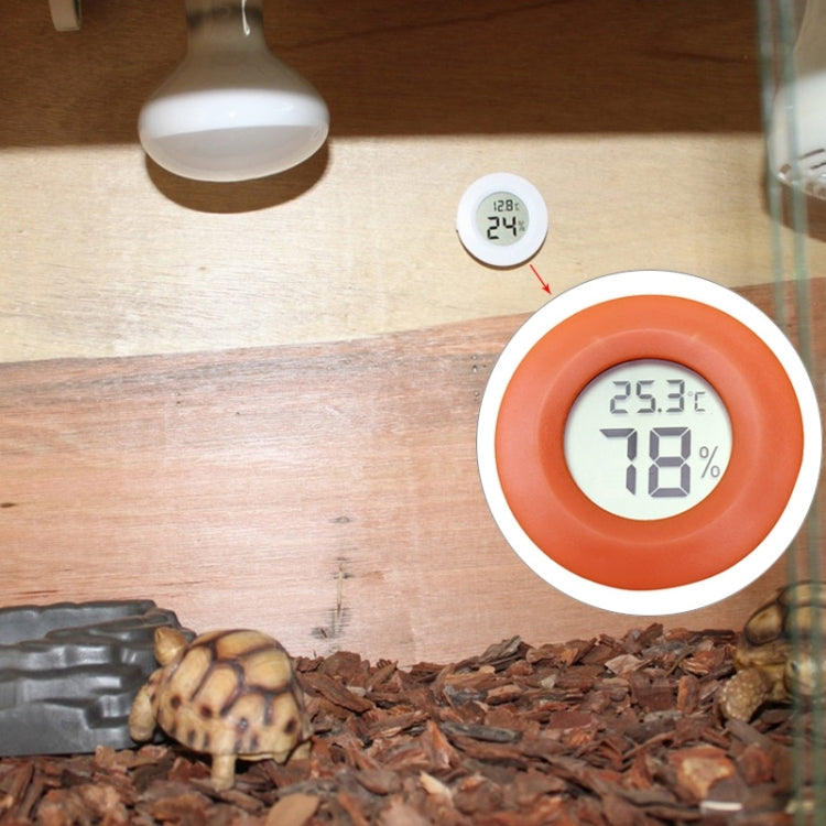 Thermomètre et hygromètre numérique rond pour terrarium avec affichage écran