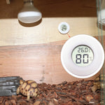 Thermomètre et hygromètre numérique rond pour terrarium avec affichage écran