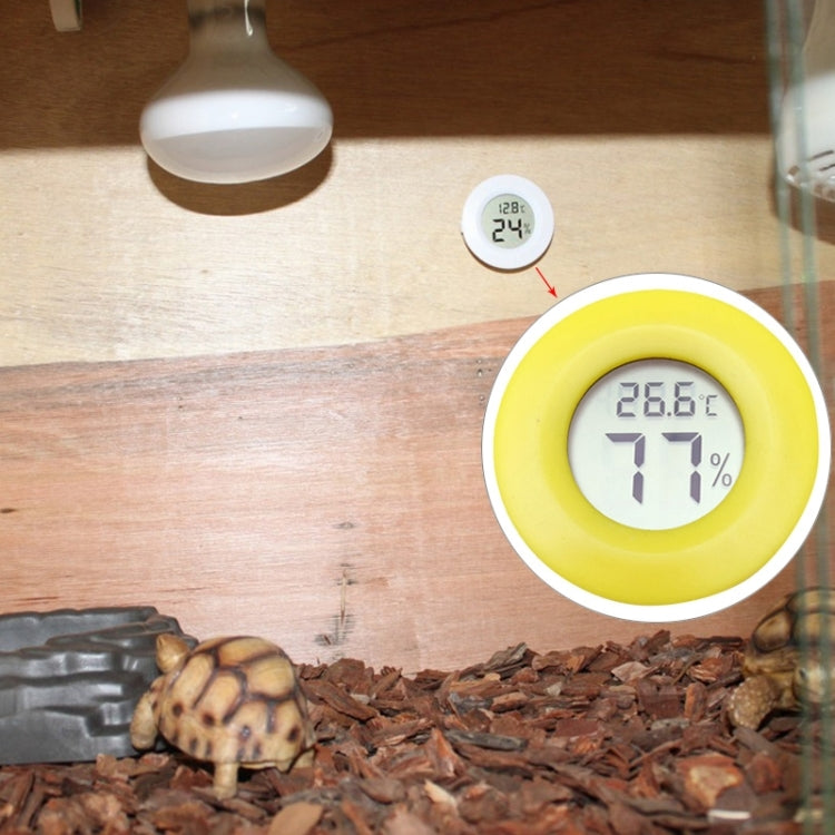 Thermomètre et hygromètre numérique rond pour terrarium avec affichage écran