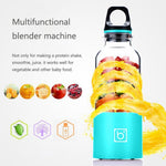Bingo Mini presse-agrumes électrique portable rechargeable par USB de 500 ml, 22 000 révolutions par minute, tête à 2 lames rose, tête à 2 lames verte, tête à 2 lames bleue, tête à 2 lames violette, tête à 2 lames rouge