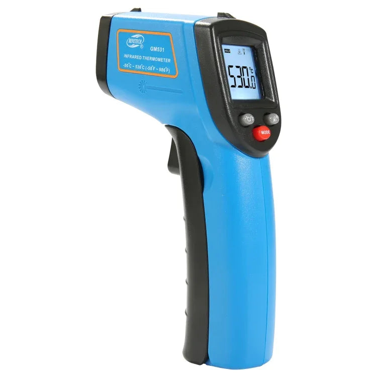Thermomètre infrarouge numérique de cuisine portable BENETECH GM531, plage de mesure : -50~530 °C, GM531