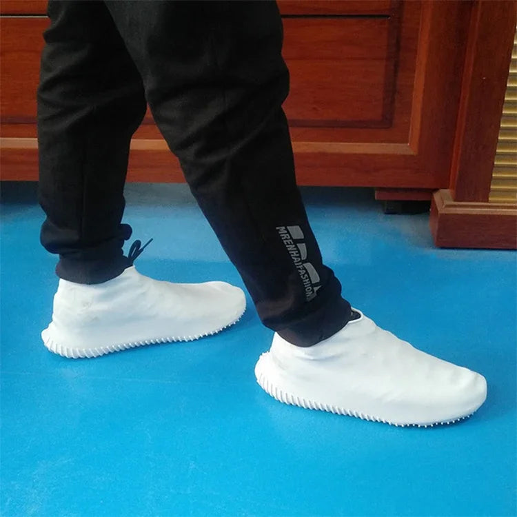 Couvre-chaussures de pluie extérieures en silicone antidérapant étanche, Taille : S (25-33), Taille : S