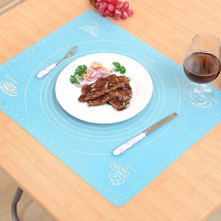 2 PCS Tapis de cuisson multifonctionnel en silicone pour pétrir la pâte / Tapis à farine / Tapis isolant thermique, livraison couleur aléatoire