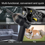 HK-6019A Aspirateur portable USB puissant 3,5 W, brosse de nettoyage pour clavier d'ordinateur, collecteur de poussière, kit de nettoyage manuel pour ordinateur portable/animaux domestiques, longueur du câble USB : 1,8 m, DC 5 V (noir)