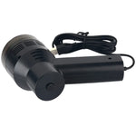 HK-6019A Aspirateur portable USB puissant 3,5 W, brosse de nettoyage pour clavier d'ordinateur, collecteur de poussière, kit de nettoyage manuel pour ordinateur portable/animaux domestiques, longueur du câble USB : 1,8 m, DC 5 V (noir)