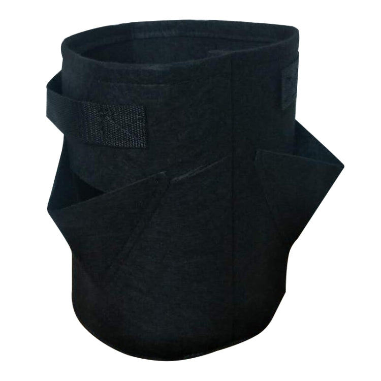 Sac de plantation de fraises en feutre non tissé à 3 poches 18L / 5 gallons, taille : 23X28cm, taille : 23X28cm