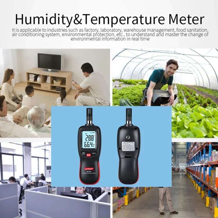 Wintact WT83B Hygromètre et thermomètre numérique Bluetooth, WT83B
