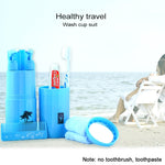 Kit de voyage créatif 5 en 1 gobelet à gargarisme bouteille secondaire shampooing peigne miroir de maquillage, Sets standards, 5 en 1