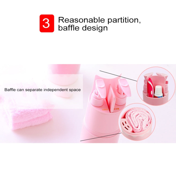 Kit de voyage créatif 5 en 1 gobelet à gargarisme bouteille secondaire shampooing peigne miroir de maquillage, Sets standards, 5 en 1