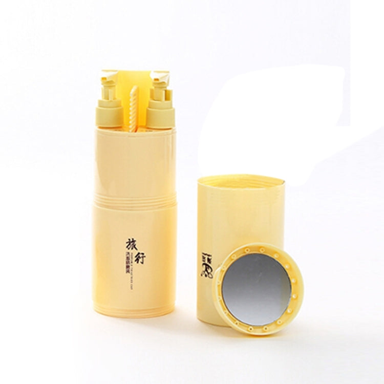 Kit de voyage créatif 5 en 1 gobelet à gargarisme bouteille secondaire shampooing peigne miroir de maquillage, Sets standards, 5 en 1