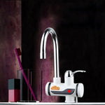 Robinet électrothermique rotatif à chauffage rapide 3s avec voyant, 220V, Taille : L, voyant / Taille : L