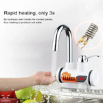 Robinet électrothermique rotatif à chauffage rapide 3s avec voyant, 220V, Taille : L, voyant / Taille : L