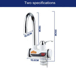 Robinet électrothermique rotatif à chauffage rapide 3s avec affichage numérique, 220V, Taille : L, Affichage numérique / Taille : L
