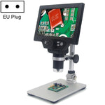 Microscope électronique numérique de bureau portable G1200 avec écran LCD 7 pouces 1200X, prise AU, batterie lithium, prise AU, batterie lithium, prise EU, batterie lithium, prise UK, batterie lithium, prise US, batterie lithium