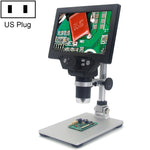 Microscope électronique numérique de bureau portable G1200 avec écran LCD 7 pouces 1200X, prise AU, batterie lithium, prise AU, batterie lithium, prise EU, batterie lithium, prise UK, batterie lithium, prise US, batterie lithium