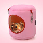Maison en flanelle cylindrique pour animaux de compagnie, nid chaud pour hamster, lit suspendu, petit nid pour animaux de compagnie, M, taille : 10*12*12cm, taille : 10*12*12cm
