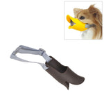 Muselière en silicone en forme de bec de canard pour chien, taille M, café, rose, jaune