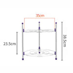 Support de casserole de cuisine multifonction à double couche pour wok et marmite en acier inoxydable, Double couche