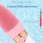 CNaier AE-618 Nettoyant facial électrique pour soins de la peau à ondes acoustiques en silicone alimenté par batterie, AE-618(Orange), AE-618(Rose), AE-618(Vert), AE-618(Bleu)