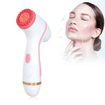 CNaier AE-868 Nettoyant Visage Électrique en Silicone à Vibrations Ultrasoniques et à Piles, AE-868(Rose), AE-868(Bleu)