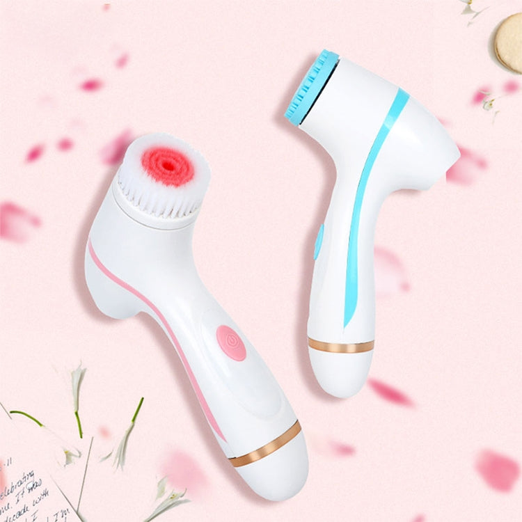 CNaier AE-868 Nettoyant Visage Électrique en Silicone à Vibrations Ultrasoniques et à Piles, AE-868(Rose), AE-868(Bleu)