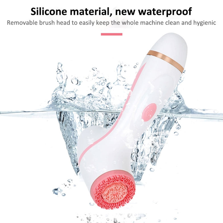 CNaier AE-868 Nettoyant Visage Électrique en Silicone à Vibrations Ultrasoniques et à Piles, AE-868(Rose), AE-868(Bleu)