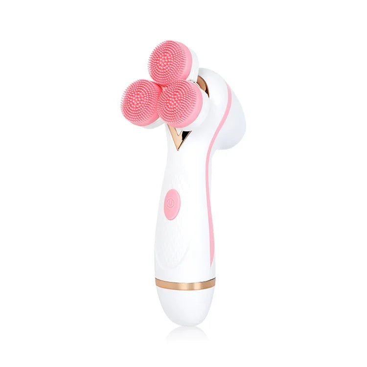 CNaier AE-878 Nettoyant Facial Électrique en Silicone, rechargeable par USB, pour le soin de la peau, AE-878 (rose), AE-878 (bleu)