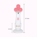 CNaier AE-878 Nettoyant Facial Électrique en Silicone, rechargeable par USB, pour le soin de la peau, AE-878 (rose), AE-878 (bleu)