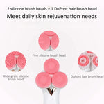 CNaier AE-878 Nettoyant Facial Électrique en Silicone, rechargeable par USB, pour le soin de la peau, AE-878 (rose), AE-878 (bleu)